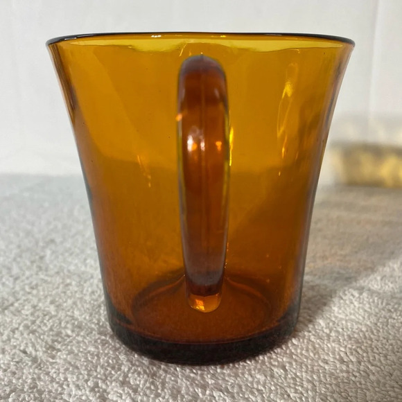 Vintage MCM Duralex France Amber Glass Jug Creamer Pitcher - Picture 7 of 14
